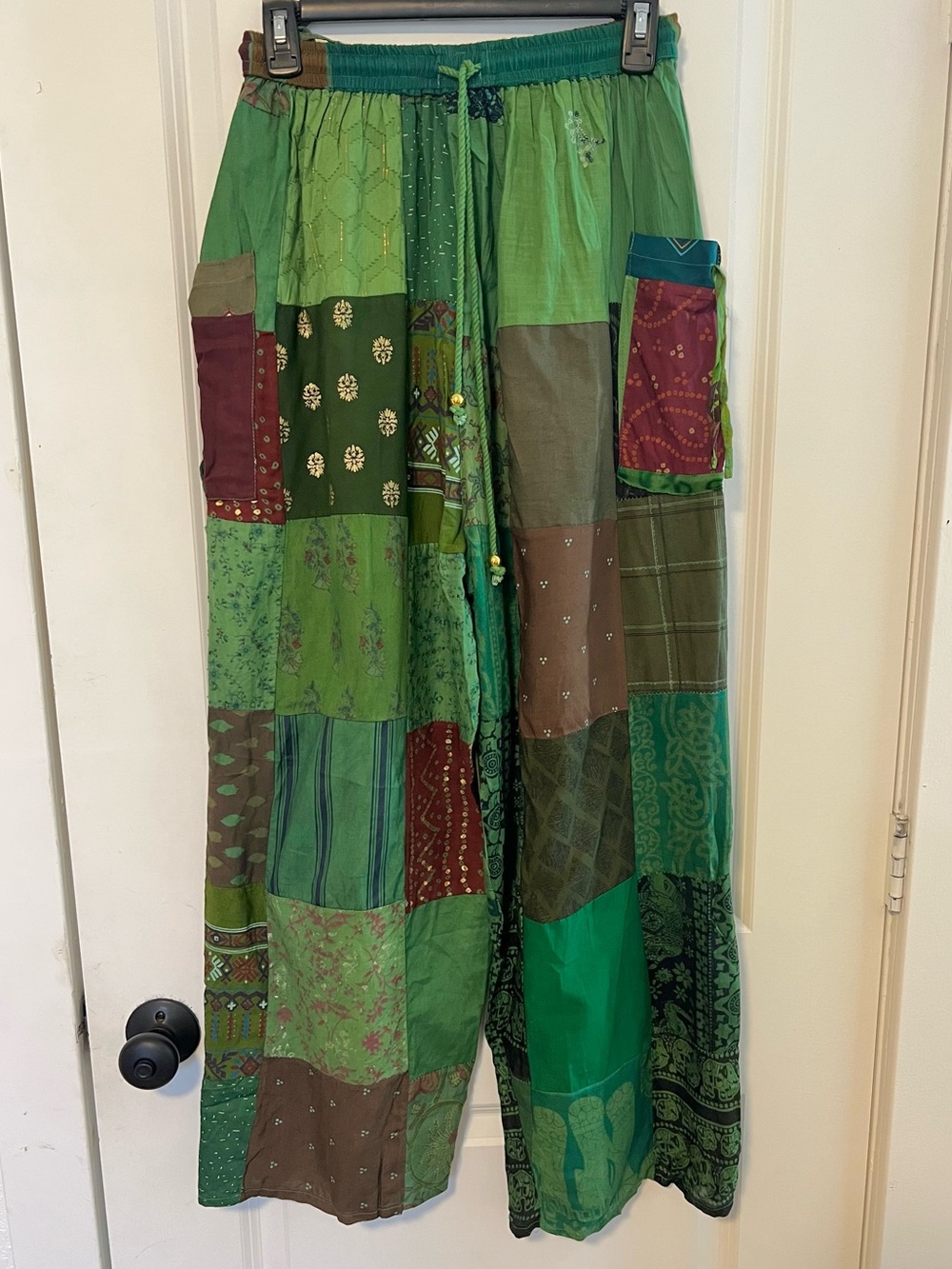 Advance Wide Leg Patchwork Harem Pants